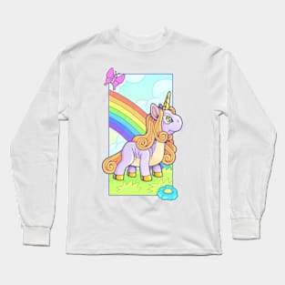 cute pony unicorn Long Sleeve T-Shirt